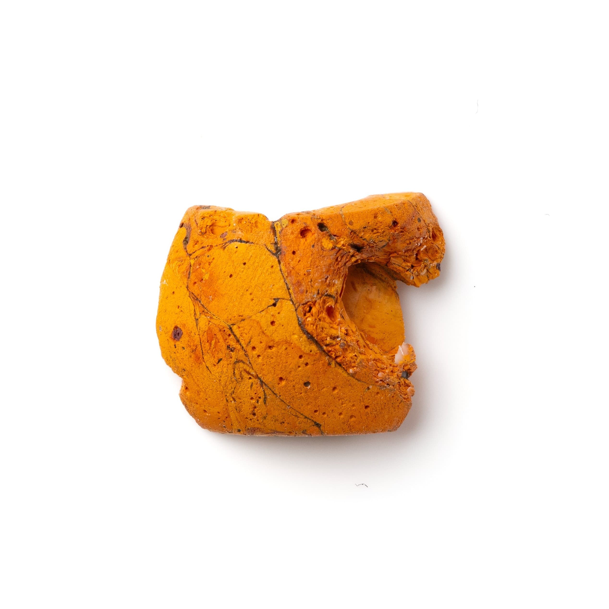 Orange glass bead